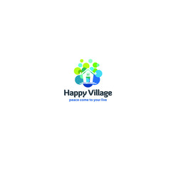 best original logo designs inspiration and concept for Happy Village home live by sbnotion