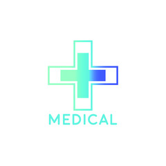 Obraz premium Medical pharmacy logo design template.- vector illustrator