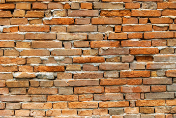 Background of old vintage brick wall, texture