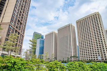 Obraz premium Intensive real estate development in Nanhai District, Foshan City, Guangdong Province, China