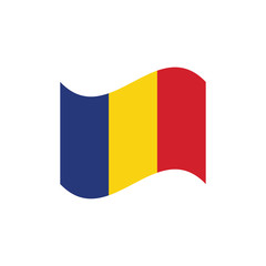 vector illustration of Romania flag