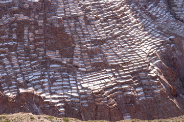 Salt mine terraces in Peru