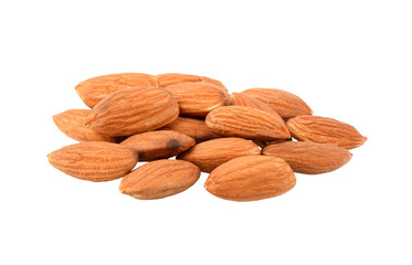 Almond. Nuts isolated on white background