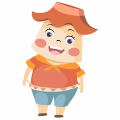 Cute cartoon character design.