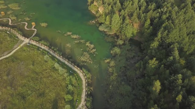Jezioro Jaworzno Park Gr&oacute;dek z powietrza (zach&oacute;d) 