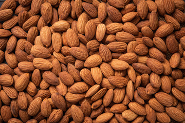 Close up of almonds for background.