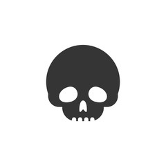 Skull icon template color editable. Skull symbol vector sign isolated on white background. Simple logo vector illustration for graphic and web design.