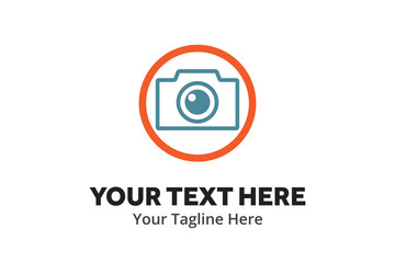 simple camera logo creative design in flat style with color .camera logo creative design for apps and business