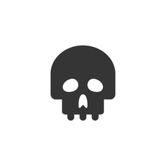 Skull icon template color editable. Skull symbol vector sign isolated on white background. Simple logo vector illustration for graphic and web design.