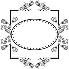 Beautiful flower and leaves, decoration banners, posters. Vector