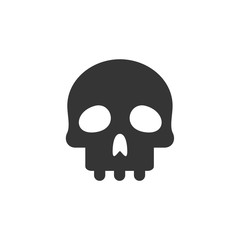 Skull icon template color editable. Skull symbol vector sign isolated on white background. Simple logo vector illustration for graphic and web design.