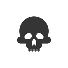 Skull icon template color editable. Skull symbol vector sign isolated on white background. Simple logo vector illustration for graphic and web design.
