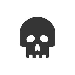 Skull icon template color editable. Skull symbol vector sign isolated on white background. Simple logo vector illustration for graphic and web design.
