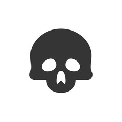 Skull icon template color editable. Skull symbol vector sign isolated on white background. Simple logo vector illustration for graphic and web design.