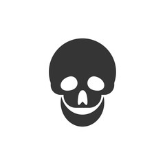 Skull icon template color editable. Skull symbol vector sign isolated on white background. Simple logo vector illustration for graphic and web design.