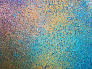 old wall colorful oil paint abstract background and textured.