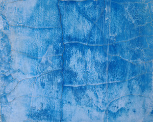 old wall blue paint abstract background and textured.