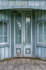 abandoned  building door and windows  