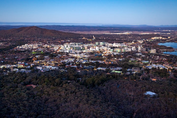 Canberra City at Dusk Australia