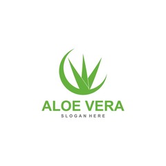 aloe vera logo template, design vector, lotion, treatment