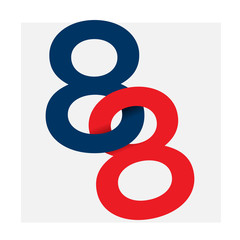 number illustration isolated logo_88