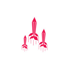 pencil arrow fast success education symbol vector