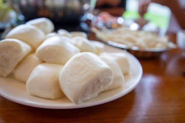 Fototapeta na wymiar The staple food of Chinese northerners is also the staple food of Chinese, food made from flour.