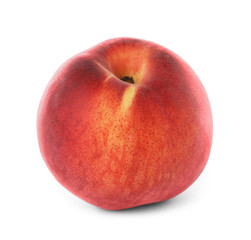 Delicious ripe sweet peach isolated on white