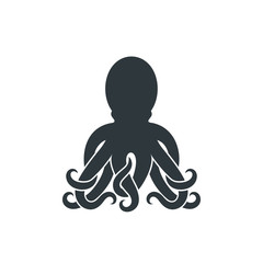 Octopus logo. Isolated octopus on white background