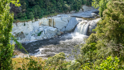 Fototapeta na wymiar small waterfall in northern New Zealand