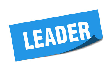 leader sticker. leader square isolated sign. leader