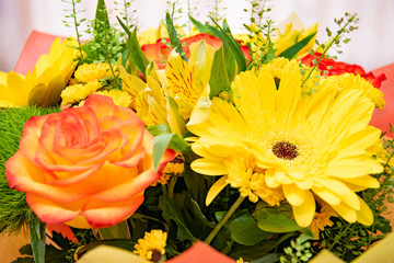 Bouquet of bright flowers
