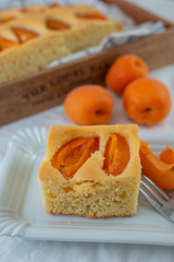 delicious home made vanilla apricot summer cake