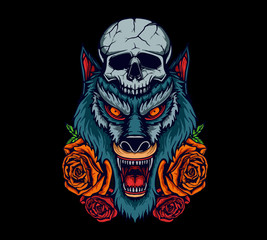 Wolf-head-for-T-shirt-design
