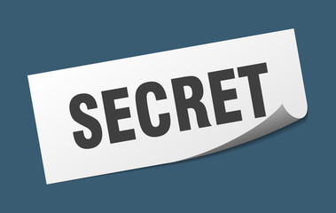 secret sticker. secret square isolated sign. secret