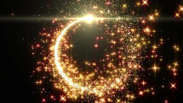 Opening Glitter Sparkling Particles intro