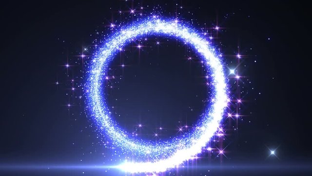 Opening Glitter Sparkling Particles intro