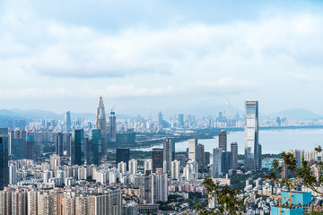 China Nanshan Houhai City Skyline, Shenzhen, Guangdong, China