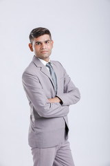 successful Young Indian businessman  Wearing Suit
