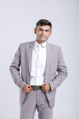 successful Young Indian businessman  Wearing Suit