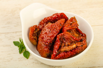 Dried tomato in olive oil