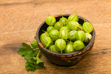 Gooseberries in the bowl