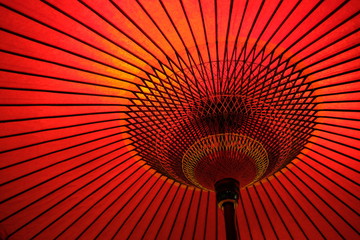 japanese traditional red umbrella