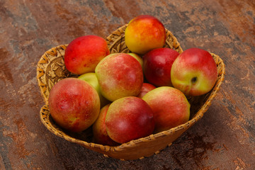 Sweet tasty fresh ripe apricots