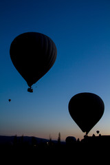 Fire in a balloon Preparation for takeoff