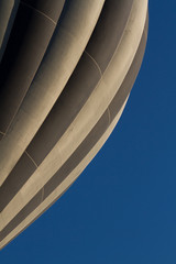 Hot air balloon flying over spectacular Cappadocia