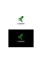 C letter company logo template.