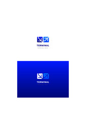 Terminal company logo template.