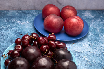 view of variety of red fruits