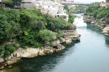 Fototapeta na wymiar Bosnie: Pont de Mostar